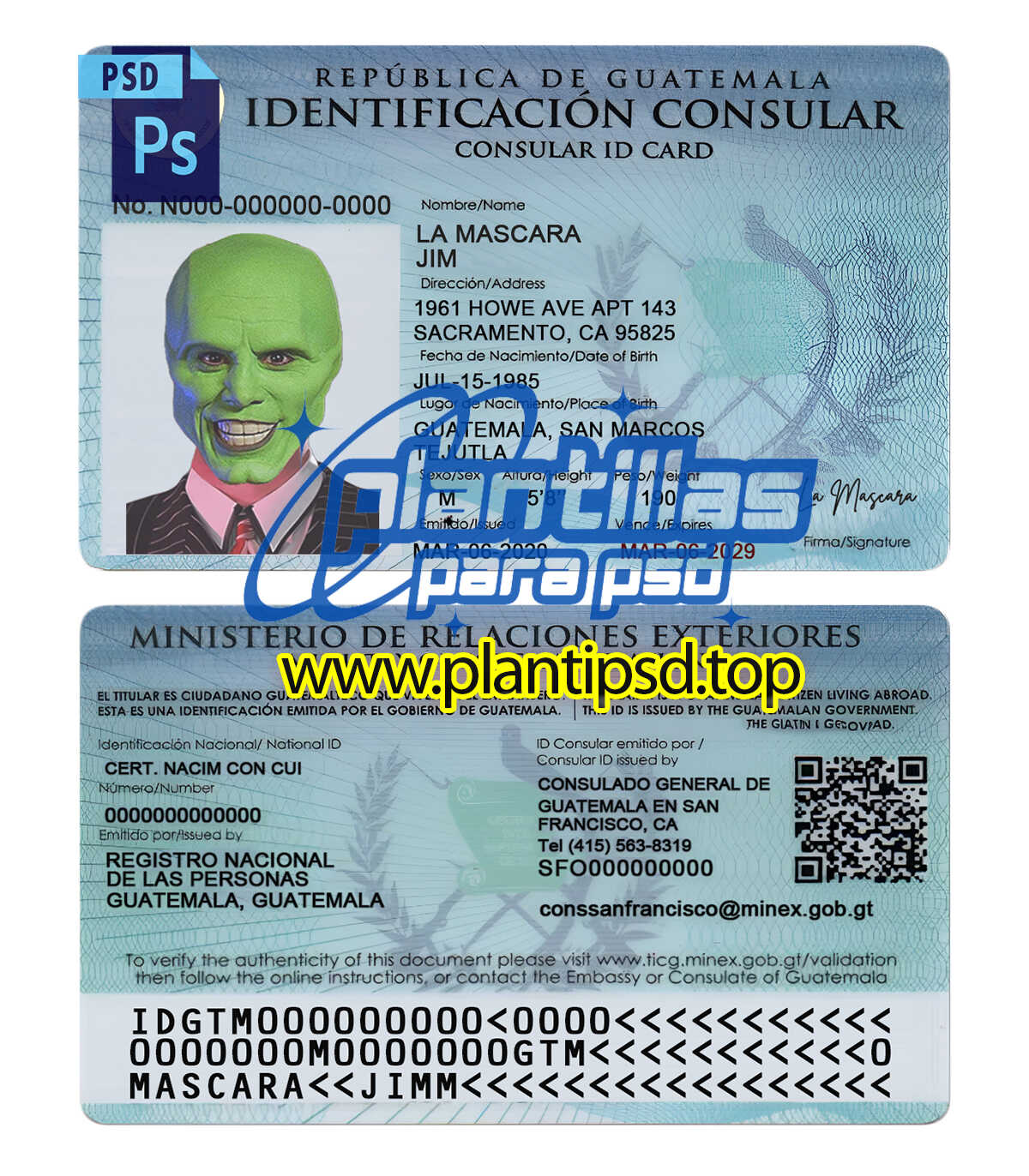 DPI Guatemala Versión 2 – Plantilla Digital Editable en Photoshop